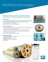 PPG Filter Product Overview